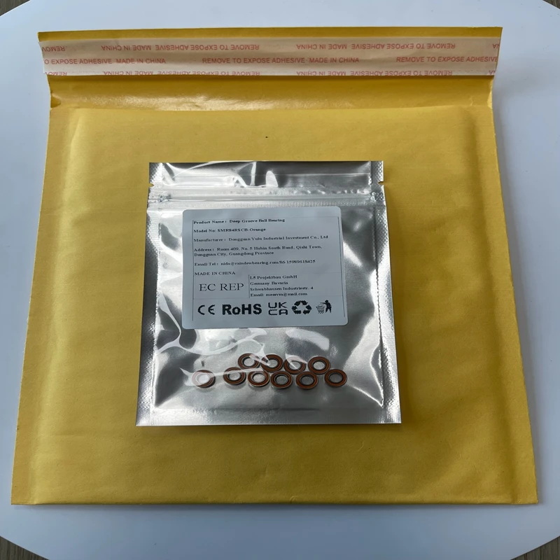 

5PCS SMR84RS CB 4x8x3 mm Stainless Steel Hybrid Ceramic Ball Bearing ABEC-7 Brings MR84 SMR84 RS 2RS