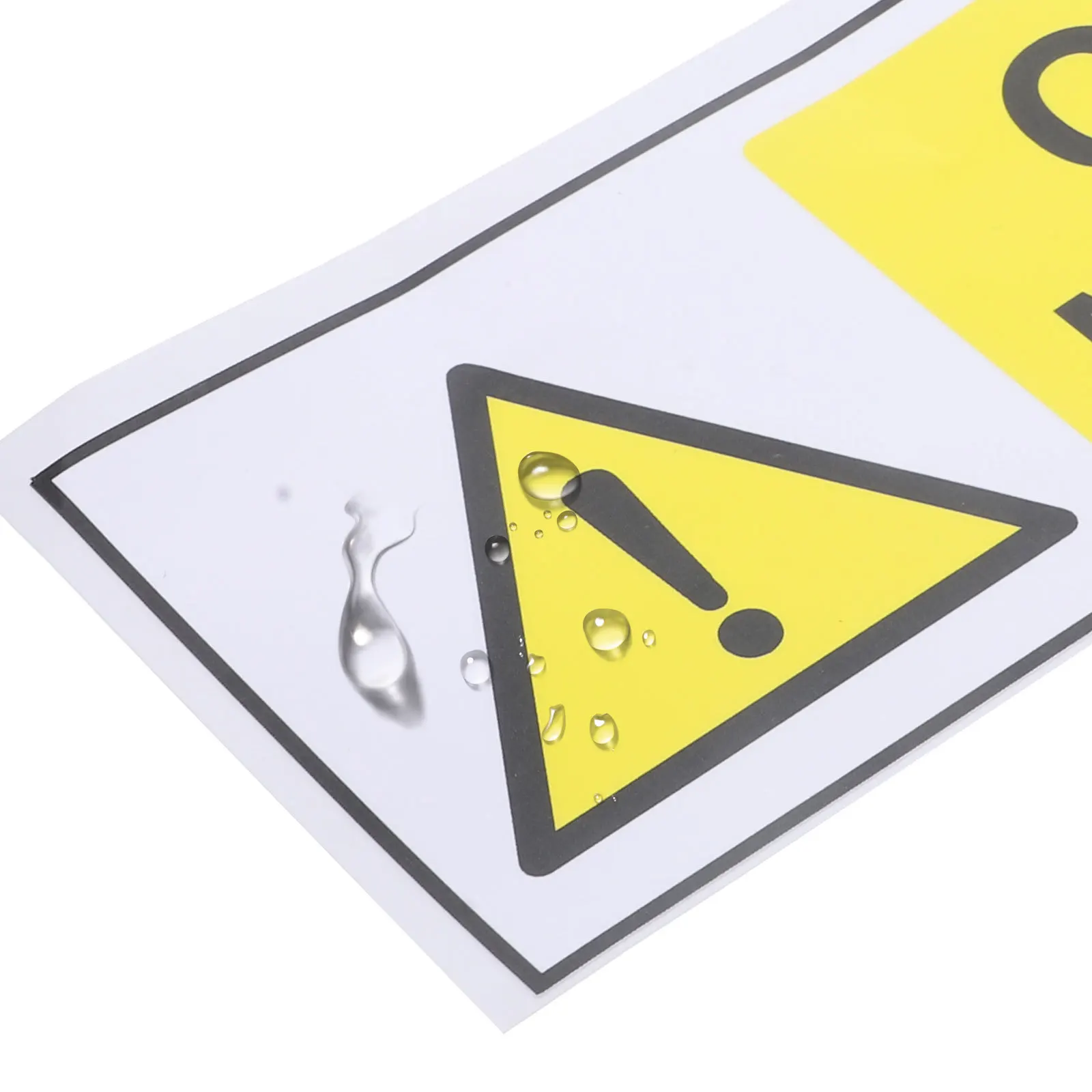 

1 Item Safety Warning Sticker Visible Design for Risk Area Notice Self Stick Sign Label Decal Sticker Signs Sign