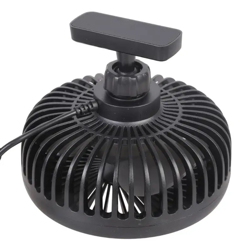 Y1UB Ventilation Fan Adjustable Electric Car Fan USB Port 360 Degree Rotatable Portable 3 Speed Base for Outdoor
