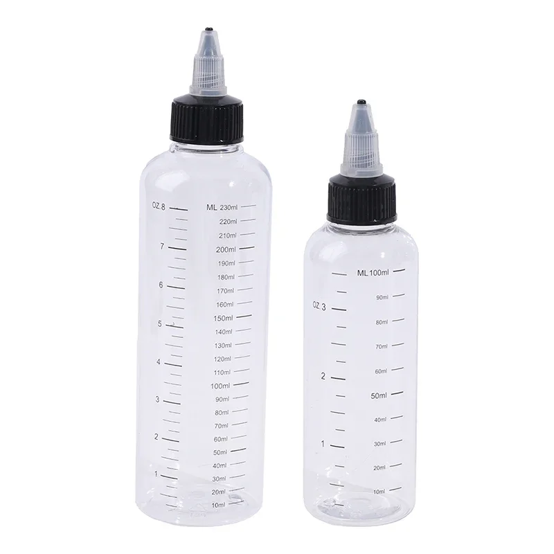 Plastic PET Dropper Bottles 30ml-250ml Liquid Capacity Ink Containers Pigment Ink Storage Bottles For Art And Craft