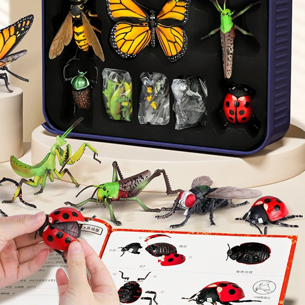 

Room Desktop Decoration Ornaments DIY Assembled Simulated Insect Animal Model Educational Toys Decoration Gift for Children