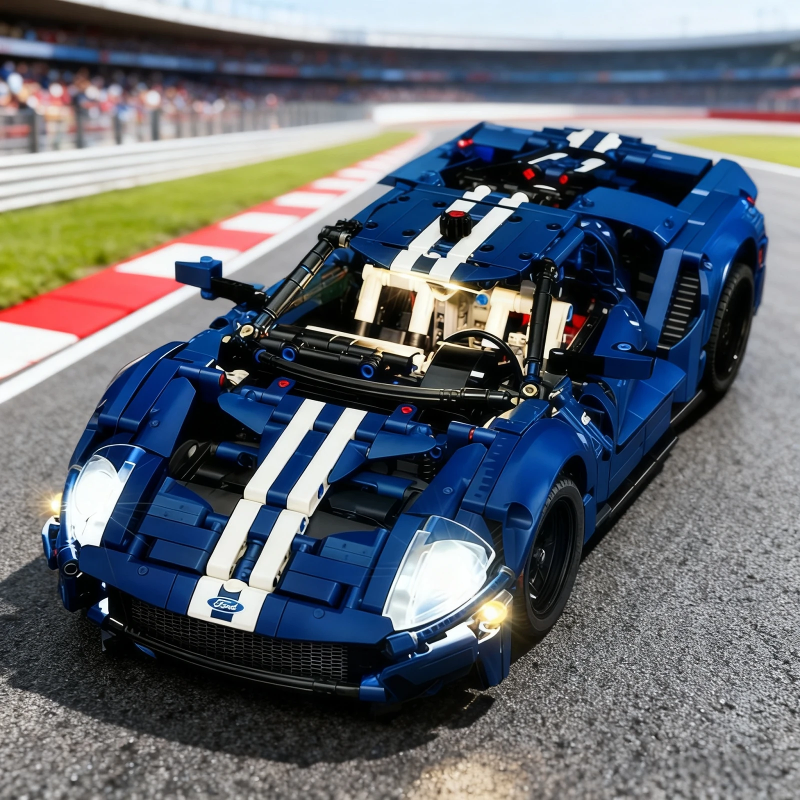 5 V LED-Leuchten für 2022 Ford GT 42154, dekorative Lampe mit Batteriekasten (nicht im Lieferumfang enthalten Lego-Bausteine)