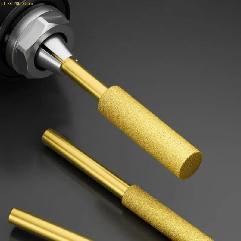 W3JE 12pcs Diamantine Burrs Grinding Stone Head Suitable for Chainsaw Chain Electric File with High Efficiency and Durability