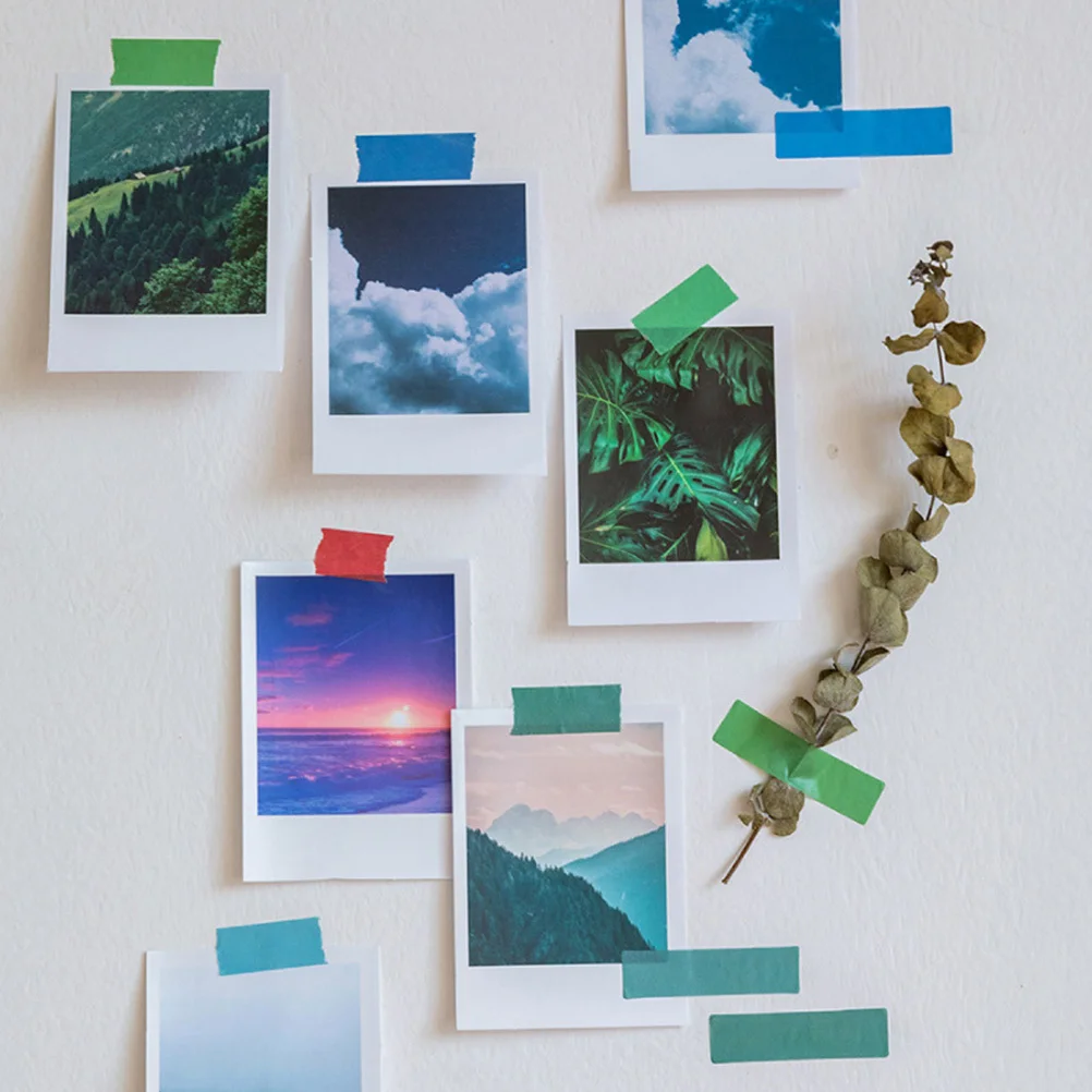 

6 set Gradient Compact Book Tabs Self-Adhesive Page Markers Multi-Function Reading Flags For Office Home School Use