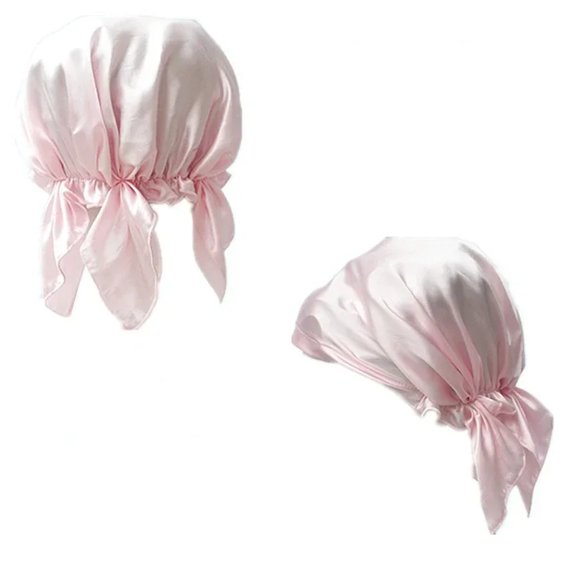 

Pure Silk Sleeping Beanie For Women, Girl, Momme, Night Cap, Hair Wrap, Natural Mulberry Silk