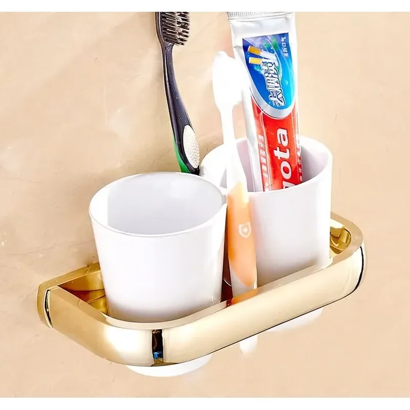 Gold Bathroom Accessories Brass Bath Hardware Set Bathroom Towel Rack