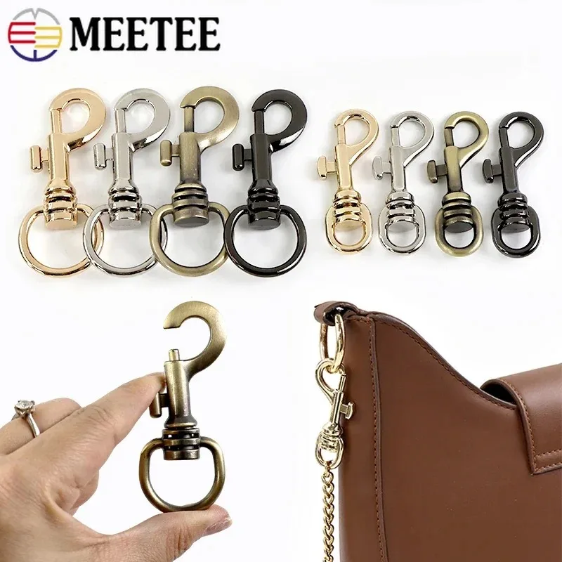 

2/5Pcs Meetee Metal Bag Strap Snap Buckles Swivel Lobster Clasp Dog Collar Connector Keychain Trigger Clip Hardware Accessories