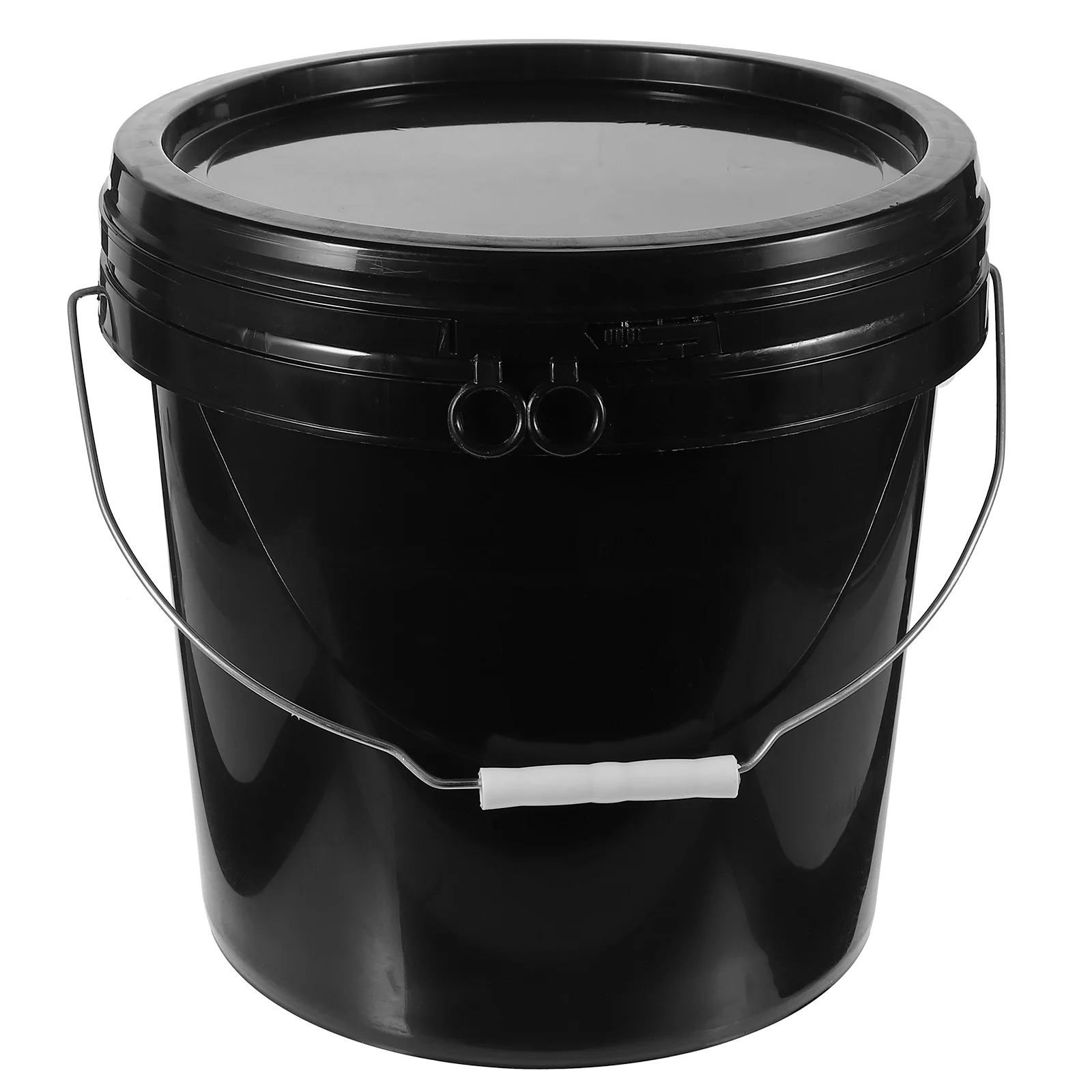 10 Liter White Abs Bucket with Lid Paint Buckets for Painting Outdoor Storage Container Practical Round 10L Plastic Barrel