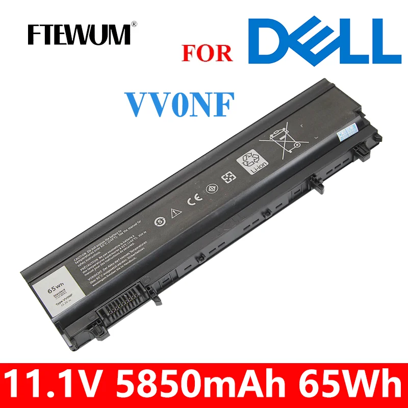 

65Wh VV0NF 11.1V 5850mAh 6Cells Laptop Battery For Dell Latitude E5540 E5440 WGCW6 CXF66 VJXMC 0M7T5F 0K8HC 1N9C0 7W6K0 F49WX