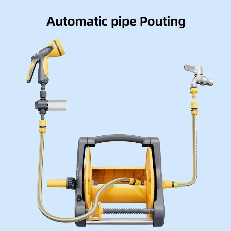 Heavy Duty Portable High Pressure Telescopic Wall Hanging Household Garden Reel Set Household Garden Hose Pipe Reel