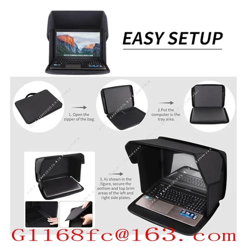 Outdoor Laptop Shade Computer Privacy Cover Foldable Portable Protective Cover