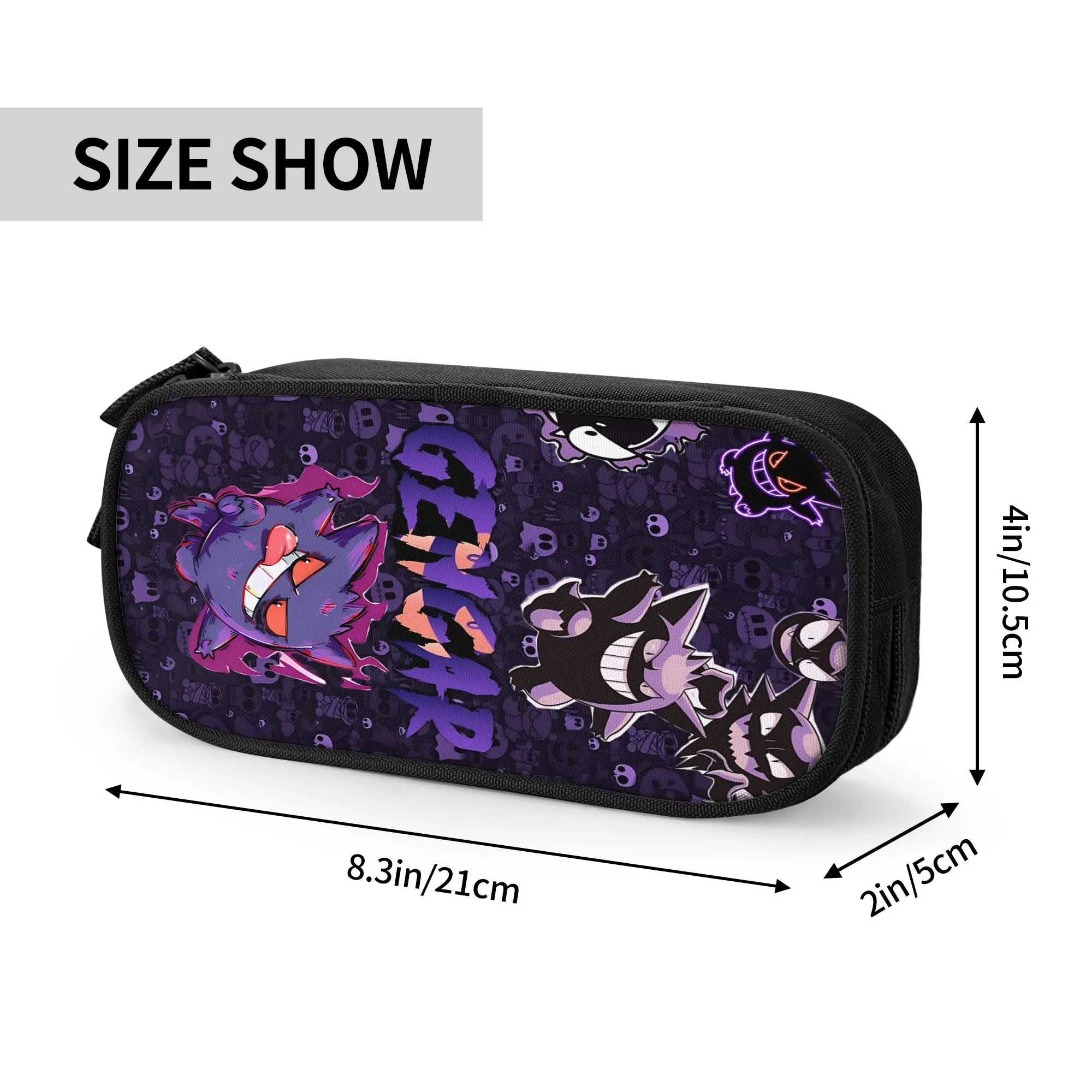 Custom Pokemon Halloween Gengar Large Capacity Bags for Child  Handheld Study Bag for Boys Gilrs Kids