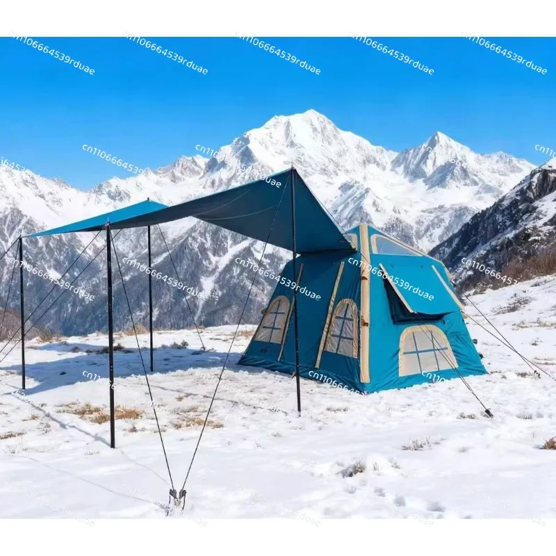 

Outdoor inflatable tent camping heightened sun protection, wind and rain protection, camping overnight tent