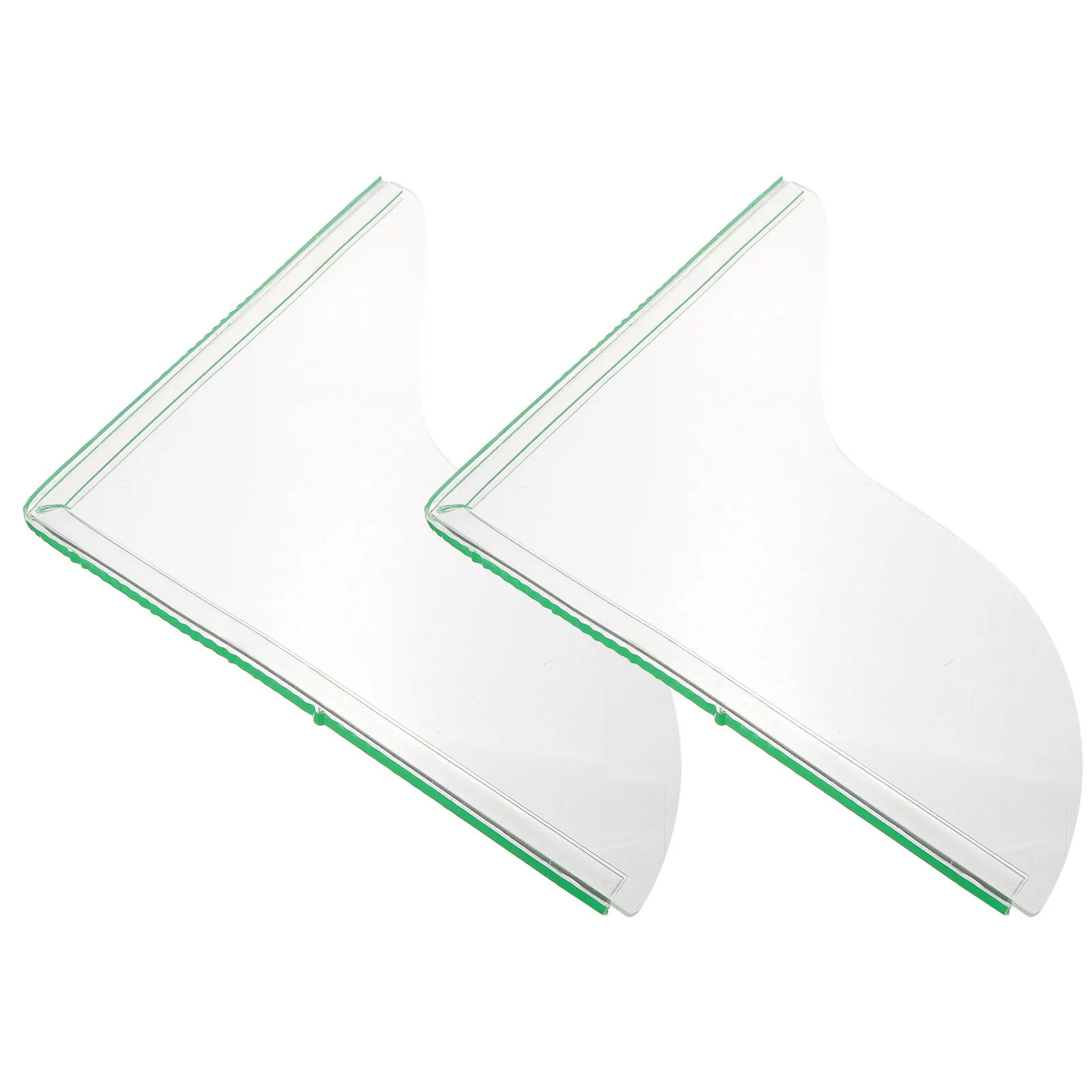 2Pcs Shower Water Dam Guard Acrylic Shower Threshold Water Barrier for Tub Bathroom Use Bathtub Splash Guard for Tub