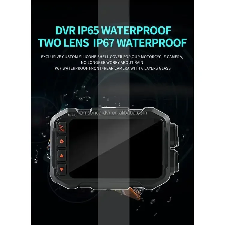 Best Selling Night Vision Dual Wifi Gps Motorcycle Camera Waterproof Dash Cam Dvr