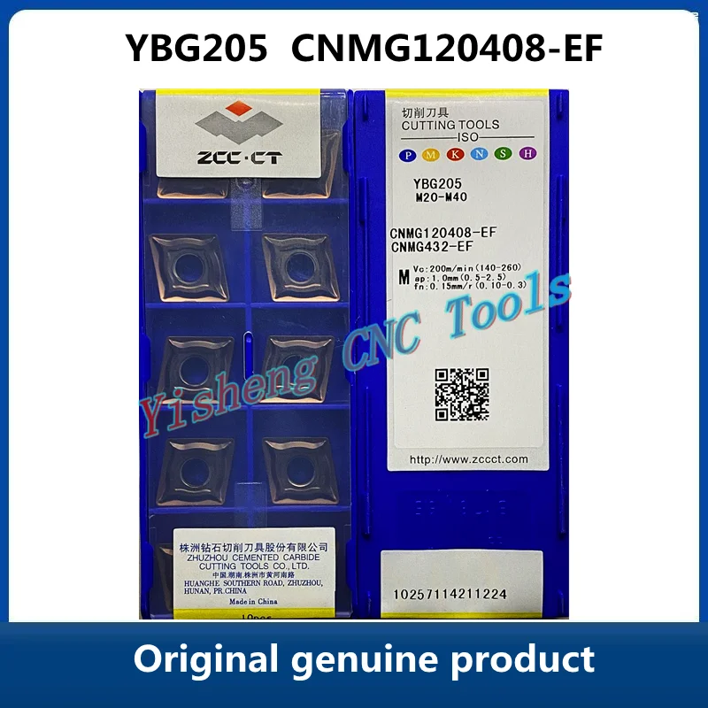 

ZCC CT CNMG 120404 -EF CNMG 120408 -EF YBM153 YBG102 YBG202 YBG205 YBS103 YBG205H YBM215 Лезвие с ЧПУ из карбида вольфрама Zhuzhou