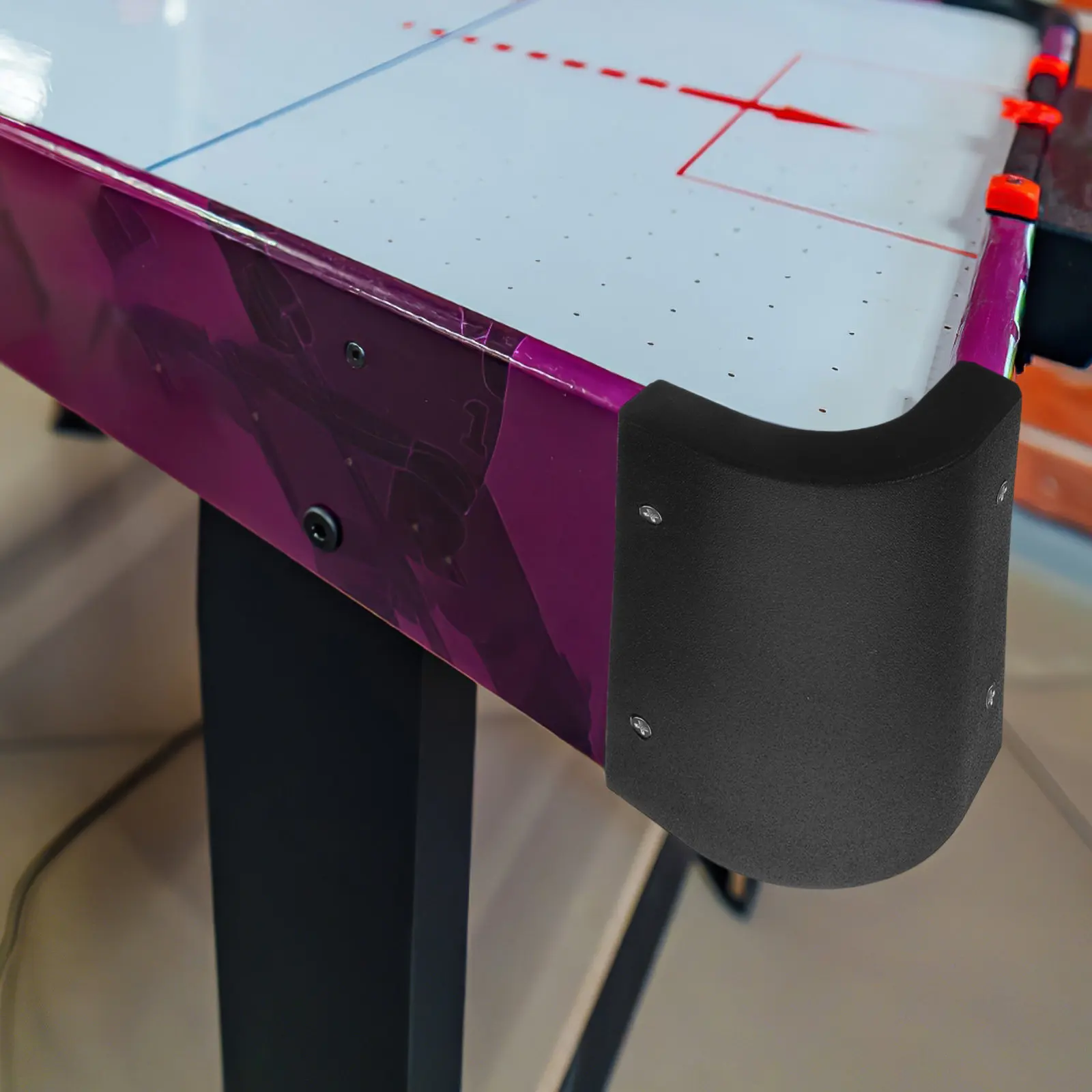 

4Pcs Air Hockey Table Edge Protectors Sturdy Plastic Side Guards Easy Install Remove Impact Damage Protective Cover for Ice