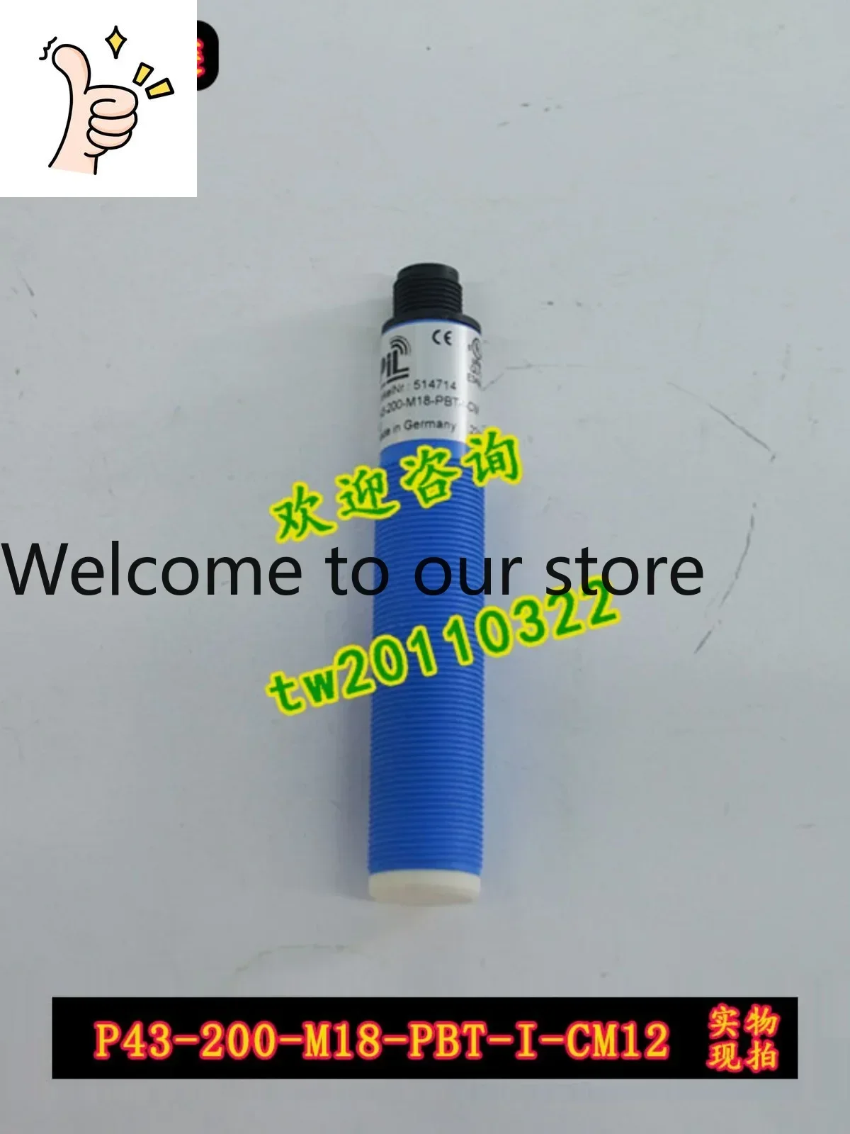 【 Garantía de Calidad 】 Sensor Ultrasónico Americano PIL P43-40-M18-PBT-I-CM12 en Negociación
