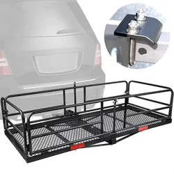 Universal Cargo Carrier, Foldable Rear Mounted Storage Rack, Heavy Duty Durable Luggage Rack for Car SUV