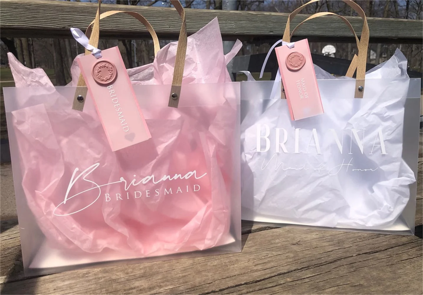 

Personalized Bridesmaid Gift Bags, Bridesmaid Proposal Gift Bags, Bachelorette Party Favor Bags