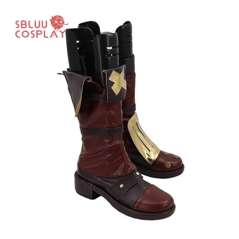 

gb6Cosplay Anime Arcane LOL Isha Cosplay Shoes Men Women Halloween Party Themed Events Custom Made Boots st.'6