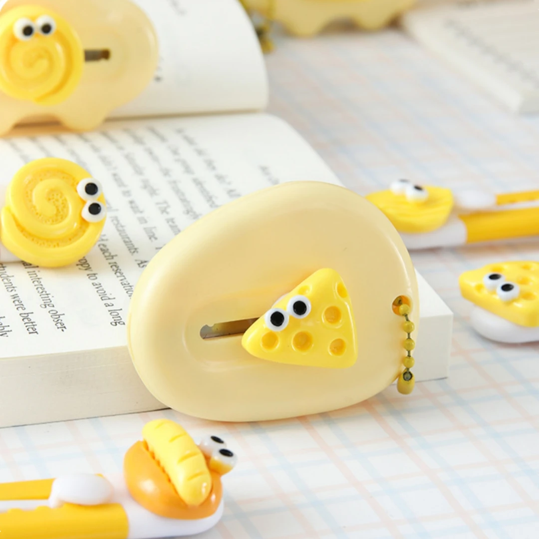 عين كبيرة محاكاة الغذاء لعبة سكّين متعدّد الاستخدامات صغير محمول الة قطع الورق قطع ورقة شفرة حلاقة مكتب القرطاسية قطع سكين