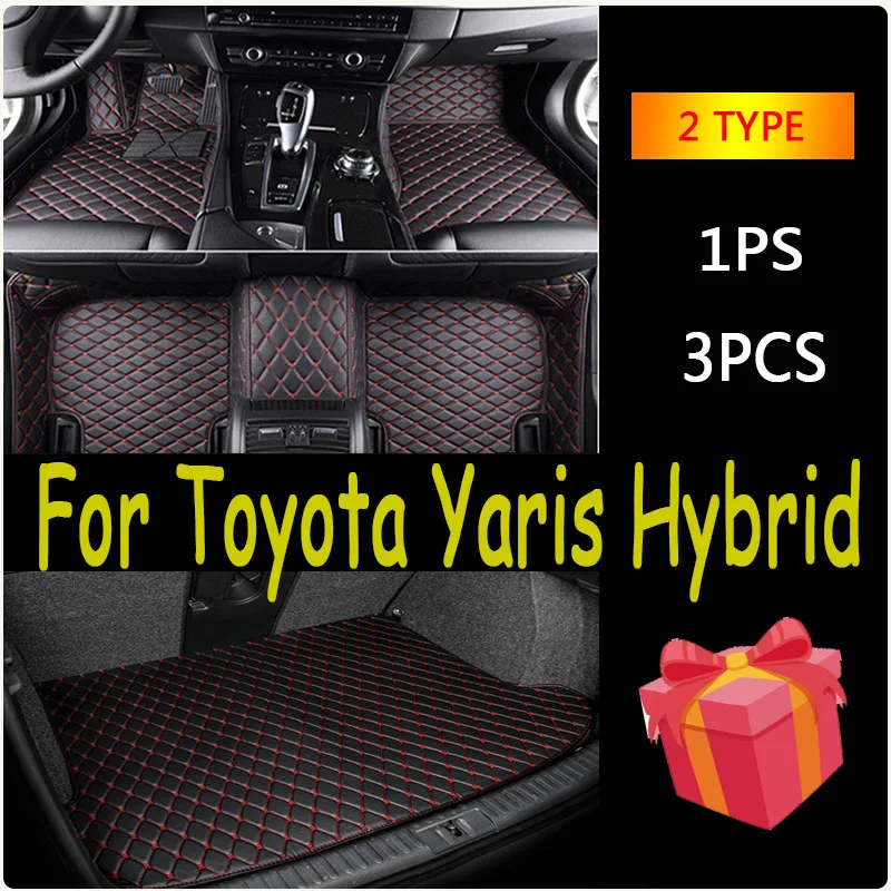 Car Floor Mats For Toyota Yaris Hybrid Mazda2 Hybrid MXPH11 2021 2022 2023 Waterproof Protective Pad Floor Cover Car Accessories