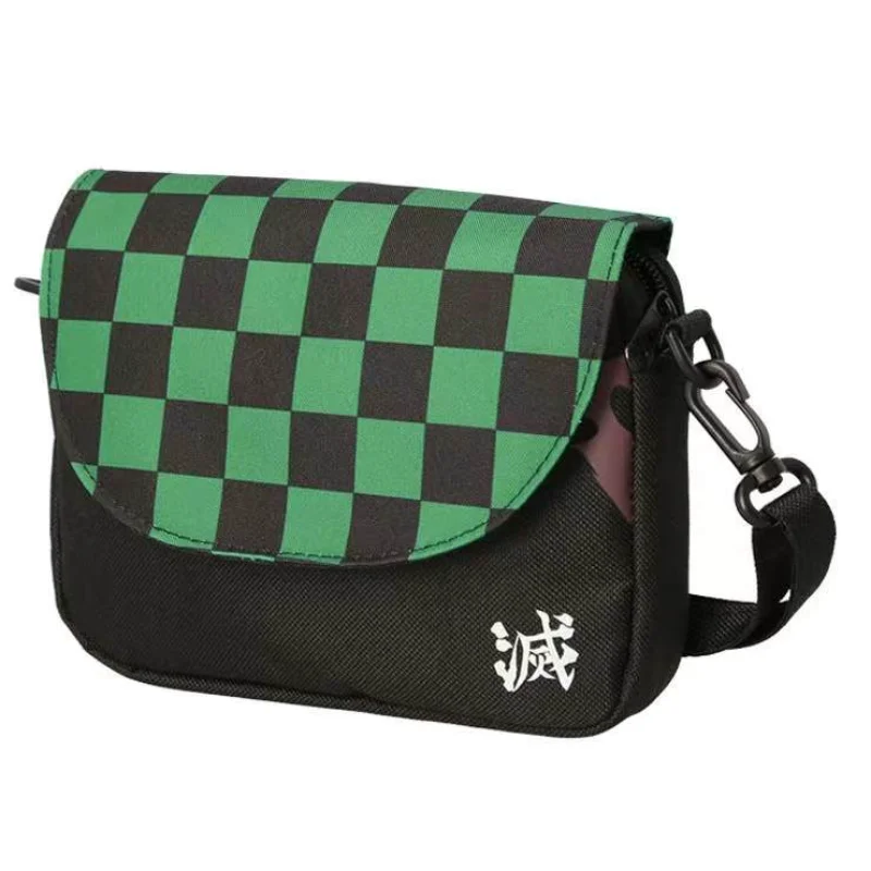 Demon Slayer Anime Canvas Small Bag Boys And Girls Casual Crossbody Mini ShoulderBag Travel Messenger Phone Pouch Storage Bags