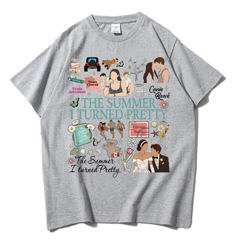 الصيف تحولت جميلة الموسم 3 تي شيرت المرأة فريق كونراد فريق البطن فريق إرميا تي شيرت كوزينز الشاطئ تي شيرت لمحبي هدية