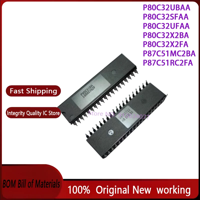 10PCS/LOT P80C32 80C32 P8032 DIP-40 100% New original stock