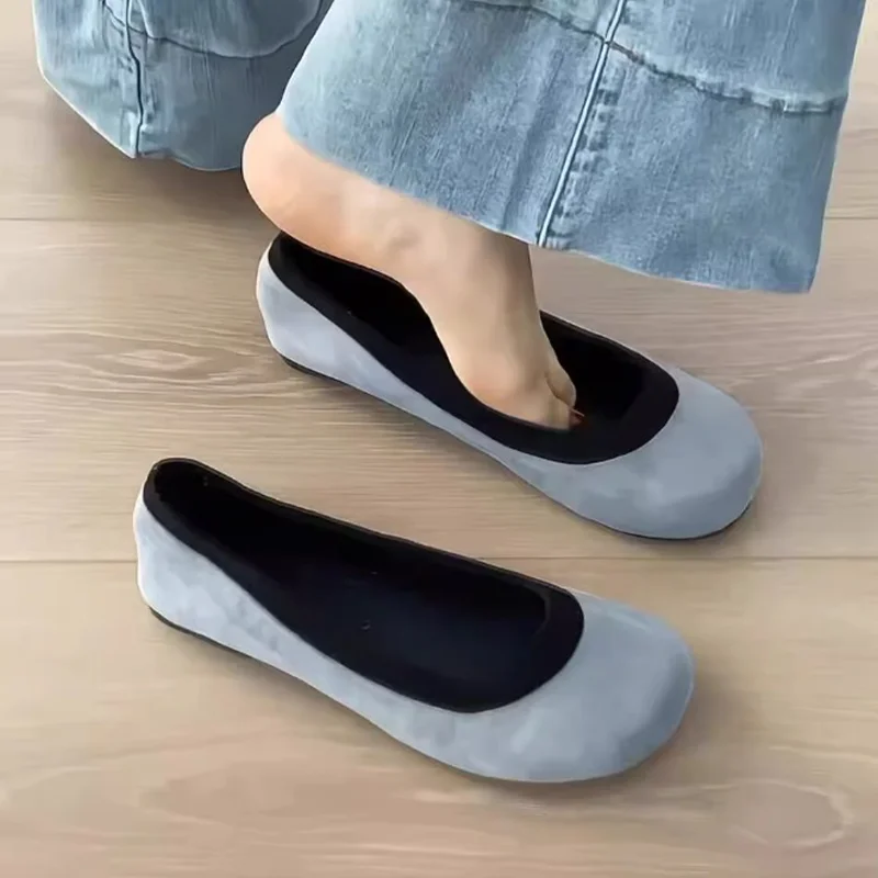 Zapatos Planos de Mujer, Mocasines de Gamuza, Zapatos Casuales de Moda para Mujer, Zapatos Deportivos de Marca Nueva, Zapatos de Vestir Cómodos para Caminar, Sandalias de Mujer