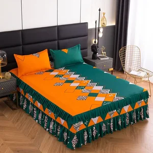 Bed sheets modern fashion washed room comfortable skin-amable mattress luxury luxury bedroom bed queen king size 10 Main Sales King Bed Bed - №9