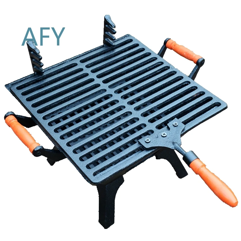 Cast Iron Barbecue Stove for Outdoor Cooking Grilling Charcoal Grill Carbon Oven Fire Pit Heating Stove for Villa Courtyard