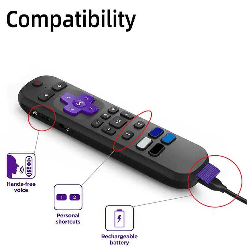 Silicone Remote Control Protective Case Cover forRoku Voice Remote Pro RokuUltra 2022 4K RokuStreaming Stick Cover