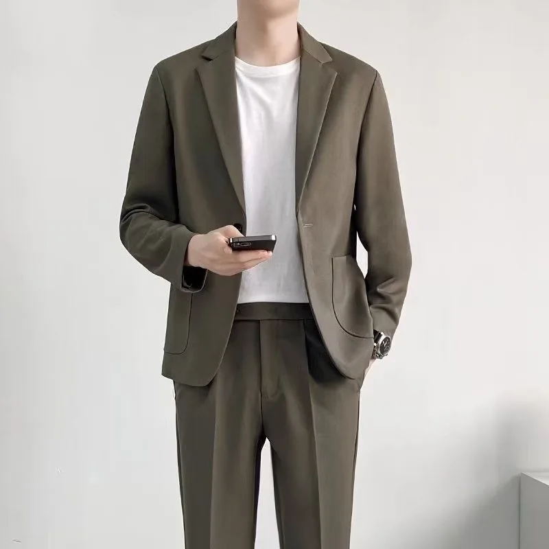 224 double-breasted suit Italian high-end suit trend