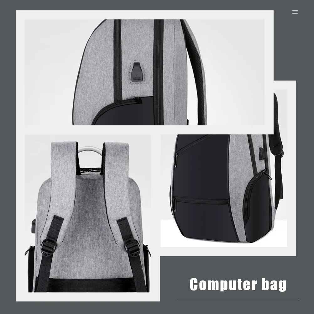 

Large Capacity Password Lock Laptop Backpack Durable Waterproof USB Charging Business Travel Computer Bag Man School Bag