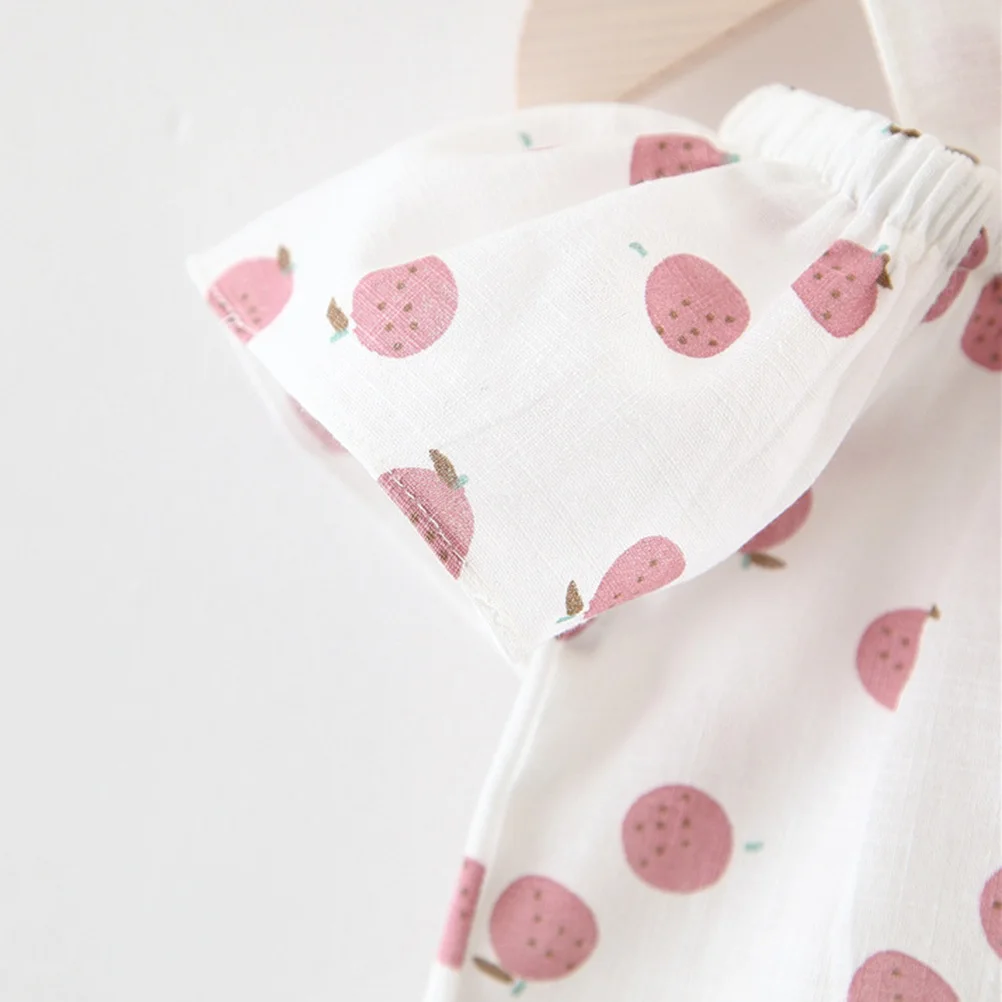 

1Set Kids Clothes Set Sleeveless Flounce Vest and Light Color Shorts Outfit for Summer Casual Look Girls 90cm Pink