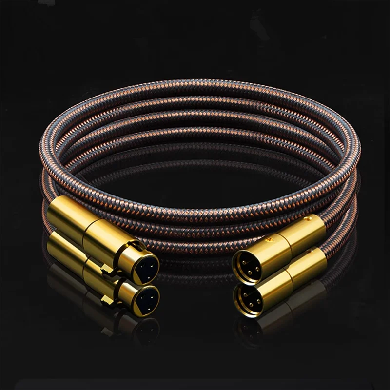 

Accuphase 40th Anniversary Edition XLR Male Female Balance Cable Fever Pure Copper Silver Plated Cannon Amplifier Audio Cable