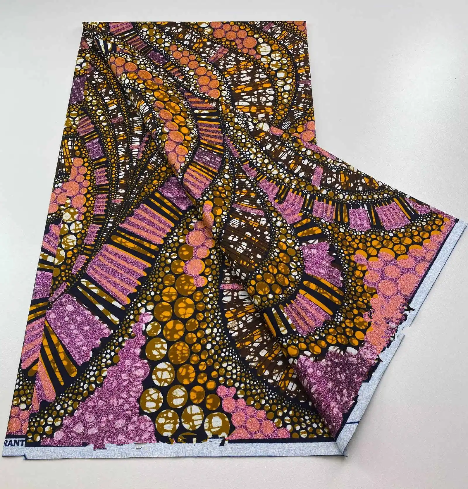 Veritable Wax 100% Cotton African Wax Fabric Nigerian Ankara Block Prints Batik Fabric Dutch Hollandais Pagne For Sewing VL-71