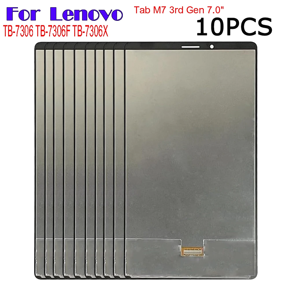 10PCS NEW LCD Display For Lenovo Tab M7 3rd Gen TB-7306 TB-7306F TB-7306X LCD Display Touch Screen Digitizer Assembly With Tools