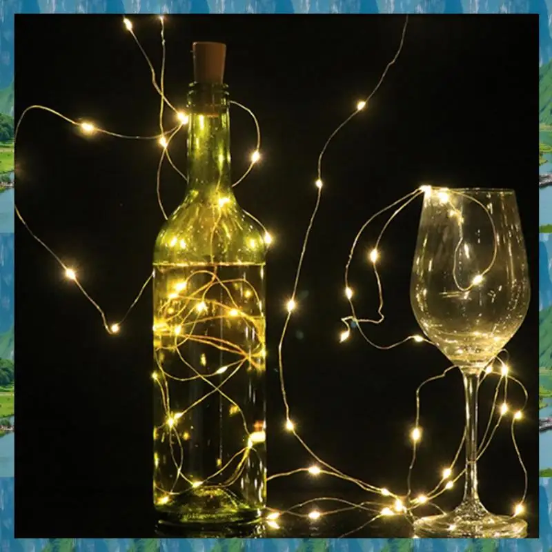 

The New 10PCS Wine Bottle Cork Lights 20 LED Fairy String Lights For DIY Party Wedding Christmas Festival Bar Decoration