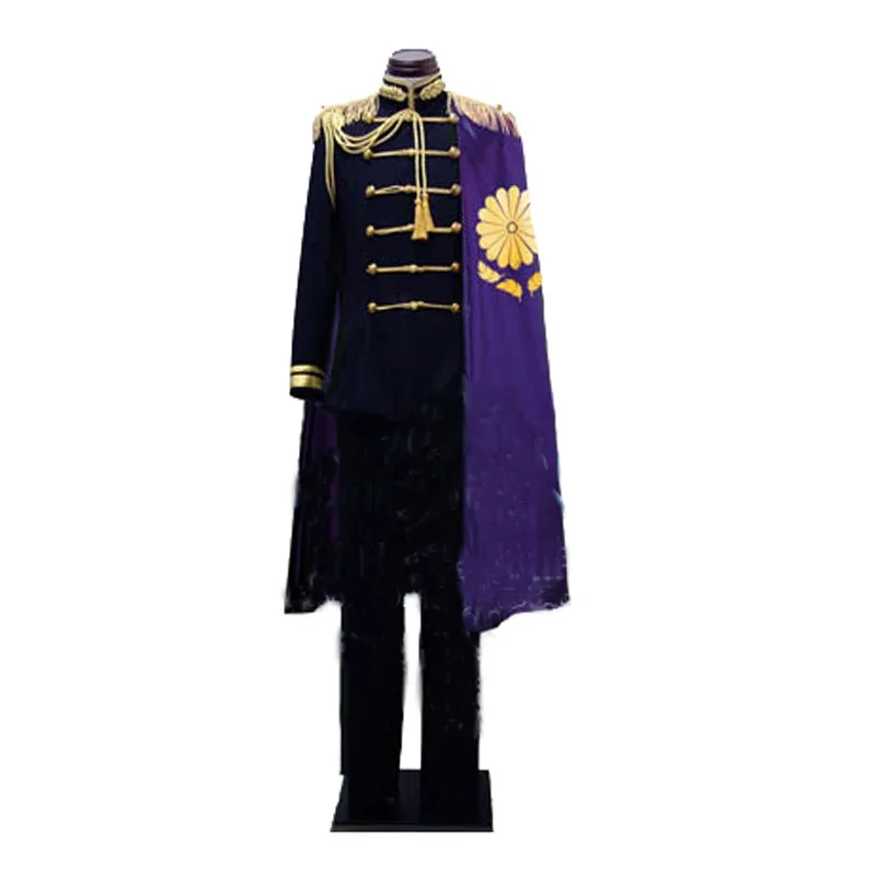 

ff34Axis Powers Hetalia Japan Honda Kiku Cosplay Uniform Full Set With Hat