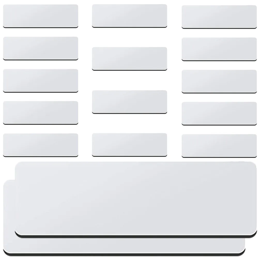 

16Pcs Blank Name Tags Pin Back Pin Fastens to Any Fabric DIY Name Badge for Schools Offices Coffee Shops Restaurants