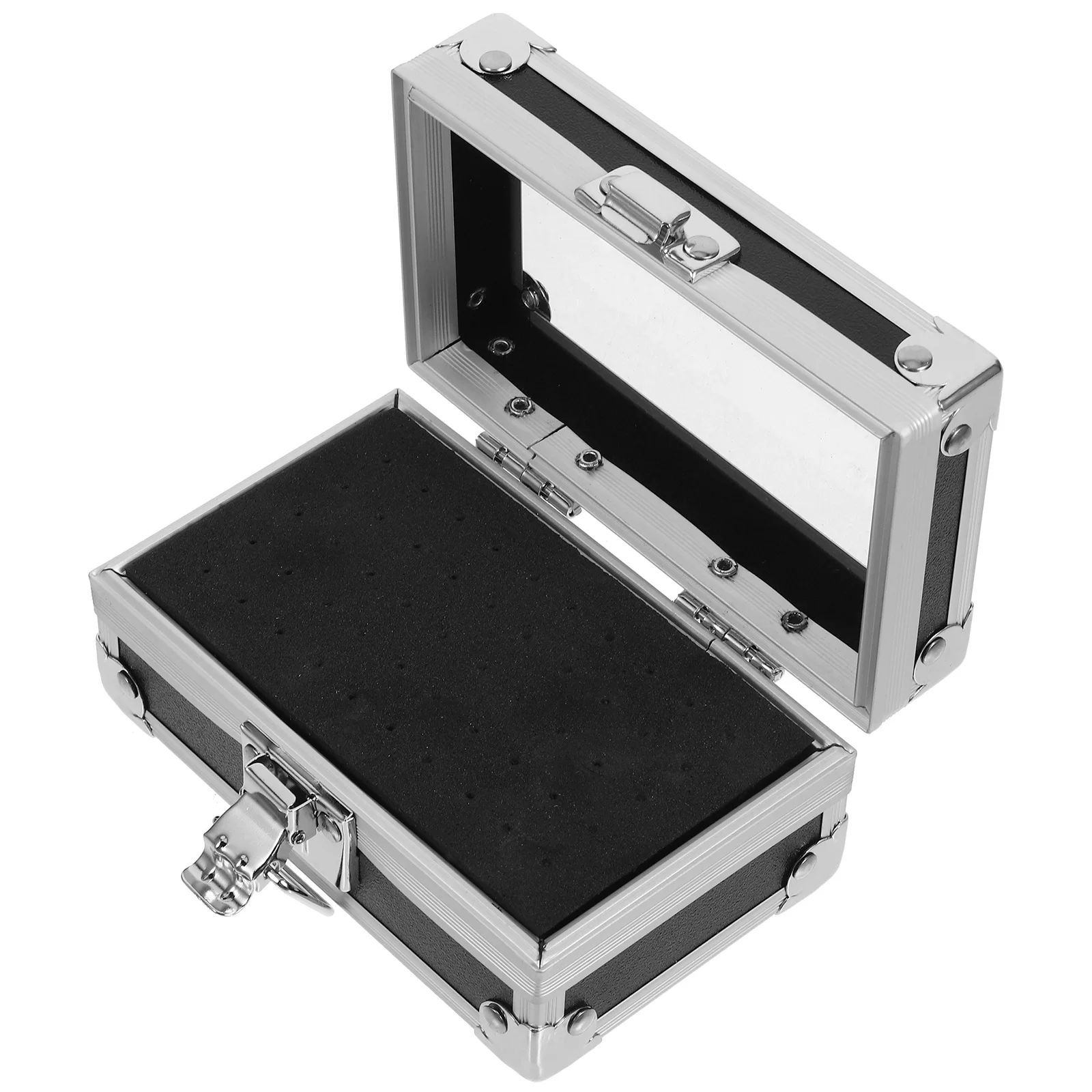 

Drill Storage Display Holder Organizer Case For Salon Home Use Durable Sturdy Portable Multiple Holes Tidy Art Diy Box Nail Bits