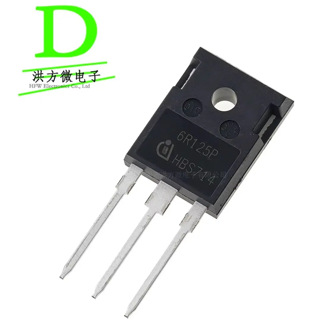 1PCS  6R125P New Original MOS N-channel MOSFET 600V 30A 219W IPW60R125P6 TO-247 IPW60R125P6XKSA1 TO-247-3 125mΩ@10V 11.6A  3-pin
