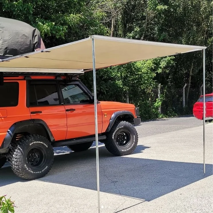 High Quality 4X4 SUV Retractable Car Parking Awning Waterproof Camping Car Side Awning Tent