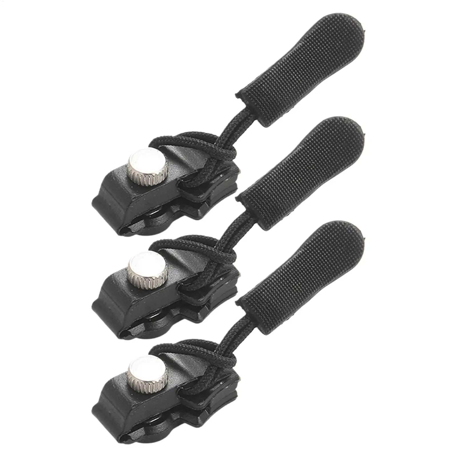 Durable 3 Different Size Zipper Repair Kit DIY Removable Zipper Head Sewing Tools Heavy-Duty Replacement Bad Buckle Instant Pull