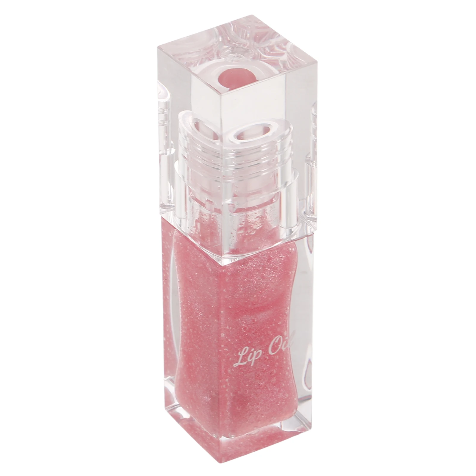 Olejek do ust zmieniający kolor z brokatem, wysoki połysk, nieklejący się, nawilżający, koloryzujący, powiększający usta, długotrwały.