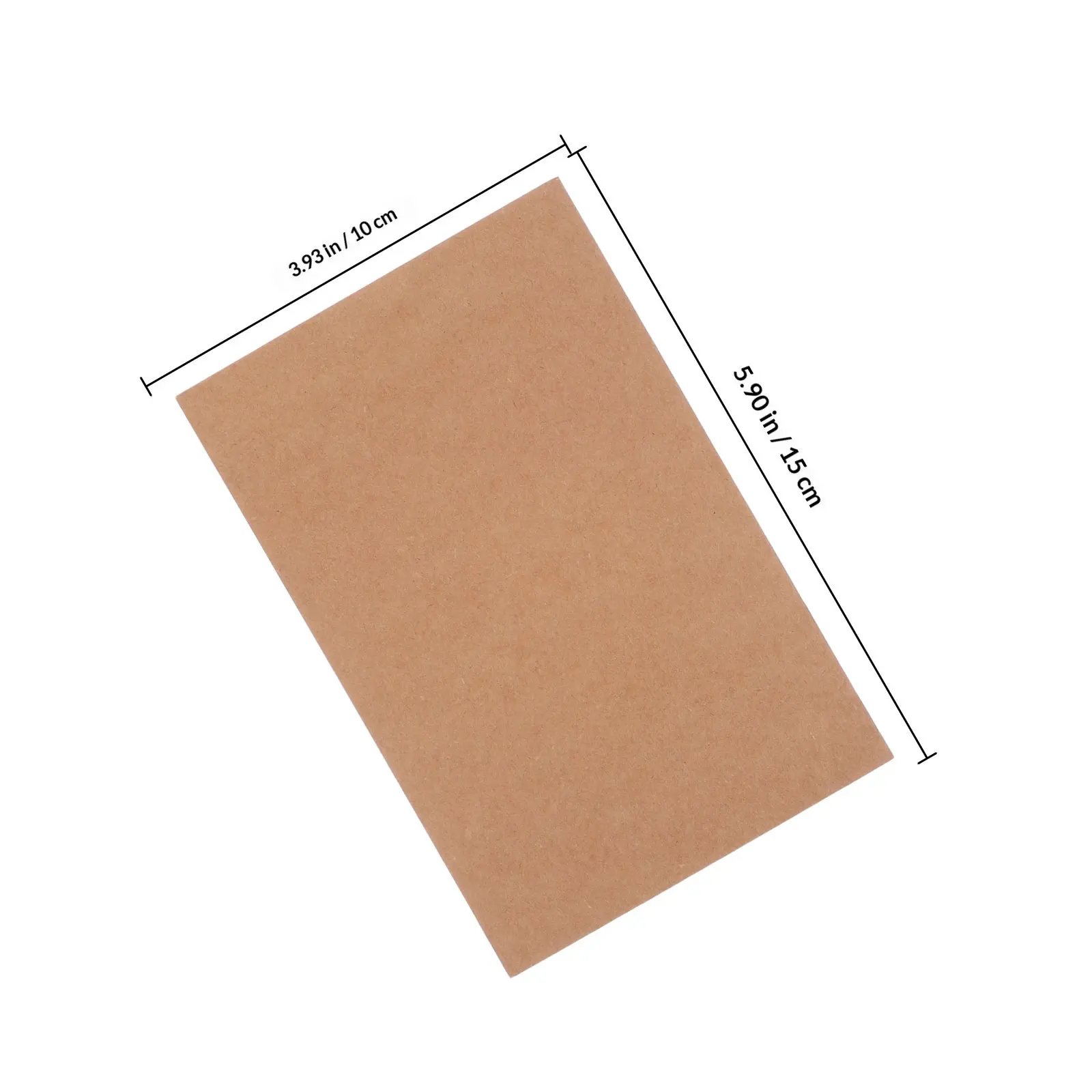 100Pcs Premium Blank Kraft Message Cards Flat Smooth Texture for Handwritten Notes Wedding Place Names Gift Tags Baking