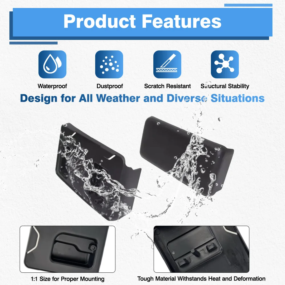 2pcs ABS Plastic Front Bumper Guard and License Plate Bracket For Ford F-150 3.5L 2011 2012 2013 2014 FO1053101 BL3Z17E811AA